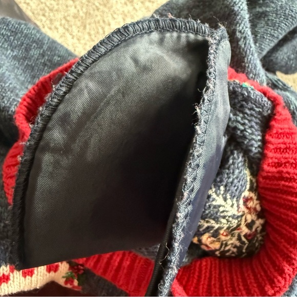 Vintage Patch Christmas Themed Cardigan Sweater Size Large - Picture 9 of 9